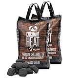 BBQ-Toro Coconut Heat | Premium Grillbriketts aus 100% Kokosnussschalen | 20 kg | Kokosnuss Holzkohle für Dutch Oven | Kokosnussbrik