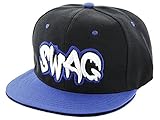 Alsino Snapback Starter Hat Hip Hop Cap Schirmmütze Baseballcap Baseball Mütze Käppi, Variante wählen:Cap-112 Swag schwarz b