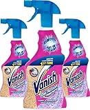 VANISH Oxi Action Teppich- und Polsterreiniger und Fleckenentferner-Spray, 1,5 l, 3 Flaschen x 500