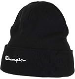 Champion Logo Beanie Wintermütze (one Size, Black)