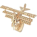 Rolife Woodcraft Baukasten 3D Holz Puzzle Kits DIY Spielzeug Geschenk für Kinder, Jugendliche und Erwachsene (Airplane )