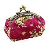 Btruely Frauen Retro Vintage Blume Kleine Brieftasche Haspe Clutch Bag Besticktem Stoff Geldbörse Vintage Design Geldbörse Mit Ethno Blumen Und Blüten M