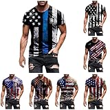 LRWEY Herren Sommer T-Shirts Casual Tops Kurzarm Bedruckt Retro T-Shirt, Schwarz , XXL