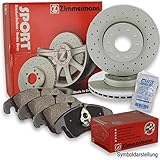 ZIMMERMANN Sport Coat Z Bremsscheiben gelocht Ø253mm + ZIMMERMANN Bremsbeläge Klötze vorne V