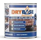 Drybase DPM flüssige Dichtbeschichtung - Feuchtigkeitsisolierende Membran mit Bitumen freier Formulierung. (1 Liter, Schwarz)