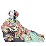 ZQQQC Dekorative Sammlerstücke Statuen Klassische Dame Crafts Painted Art Figure Statue Keramik Antike Porzellanfiguren Home Skulptur Dek