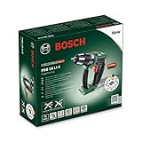 Bosch Akku Schlagbohrmaschine PSB 18 LI-2 Ergonomic (2 Akku, Ladegerät, Bit, Koffer, 18 Volt System, 2,5 Ah)+Bosch 91tlg. Bohrer- und Bit Set V-Line Box (Holz, Stein und Metall, Zubehör für Bohr- und Schraubwerkzeuge)