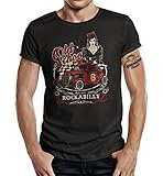 Gasoline Bandit T-Shirt original Biker Racer Rockabilly Hot-Rod Design: Old School Rock L