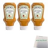 Heinz Spicy Burger Sauce Party Pack (3x400ml Flasche) plus usy Block