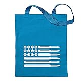 Kiwistar Munition Flagge USA Tragetasche Baumwolltasche Stoffbeutel Umhängetasche Langer Henk