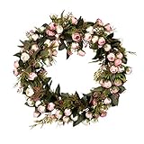 OUMIFA Kränze Herbst-Kranz-Simulation Rose Garland Mall Fenster-Wand-Hängen Dekorationen Kranz HauptDécor Handg