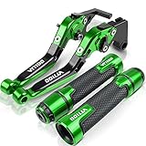 Motorrad Lenkergriffe Griffe Für Hon&da VT1100 VT 1100 C SPI&RIT C2 Sabre Shadow C3 AERO 1997-2007 Motorrad Bremskupplungshebel Lenker Griff Ende Motorradgriff (Farbe : Grün)