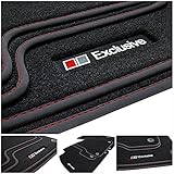 tuning-art A48-P3 Fußmatten Exclusive-Line für Seat Leon 3 5F 5Türer ST Kombi 2012-2019, Naht:R
