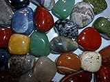 Edelsteine (500g) - hochwertiger Trommelsteinmix - bunte Mischung - 2-3cm große Steine - inkl. Infomaterial - von AMAHOFF