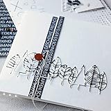 Lai-LYQ Stanzmaschine Stanzschablone, Baum Blätter Scrapbooking Prägeschablonen Papier Handwerk Deko Festival Karten Geschenk S