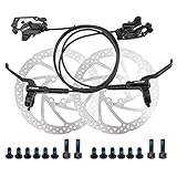 MTB Hydraulische Scheibenbremsen - Hydraulische Scheibenbremsen Set - Für Fahrrad Mountainbike Scheibenbremsen Set Hydraulisches Öl Scheibensattel Bremsen Set MTB Rennrad Bremsöl Scheibenb