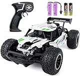 Vubkkty Ferngesteuertes Auto, 1:16 2.4GHz RC Auto Offroad Truck, Ferngesteuerte Autos für Kinder 15km/h, Auto Spielzeug Geschenk für Kinder 8 Jahren, Metallkörper weiß