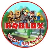 Tortenaufleger ROB_LOX FAN Motiv Essbare Tortendeko Tortenbild Kuchendekoration Fondant Rund Ø20CM