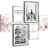 Bilder Set - AUFHÄNGFERTIG - KEIN EXTRA RAHMEN BENÖTIGT - Fashion Modern Coco - Teenager Zimmer Mädchen N021763