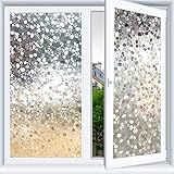 LMKJ 3D Fenster Privatsphäre Film statische Fenster Vinyl Fenster Aufkleber Fenster Aufkleber Haushaltswärme und UV-Glas Aufkleber A46 60x100