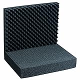 Allit 420930 AluPlus Foam 44/2, Schaumstoff-Einsatz für Alu-Rahmenkoffer der Größe 44, Schw