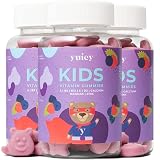 Hochdosierte Multivitamin Kids Gummibärchen + Calcium + 8 Vitamine. Für ein gesundes Immunsystem – Kinder ab 2 Jahre – Vegan – Made in Germany – yuicy, (180 Stk.)