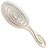 Ninabella Bio Haarbürste ohne Ziepen für Damen, Herren & Kinder - Entwirrbürste auch für Locken & Lange Haare - Einzigartige Profi Detangler-Bürste mit Sp