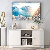 Kays TV-Lowboard Fernsehschrank Fernsehtisch TV-Schrank TV-Standgerät-Kabinett-Medien-Konsolentisch Aus Holz Mit Offenen Lagerregalen Und 2 Lagerschränken - Weiß