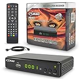 Comag HD45 Digitaler HD Sat Receiver (Full HD, HDTV, DVB-S2, HDMI, SCART, PVR-Ready, USB 2.0) inkl. HDMI Kabel, schw