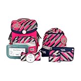 School Mood Timeless Air Yuna Neon Pink Schulranzen Set 7tlg