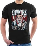 Saviors TWD Comics Mens T-Shirt Negan Lucille TWD Walking Dead BlackL
