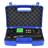 Naroote Geschwindigkeitsanemometer, Digitaler Windmesser,Windmesser Digitales Anemometer 0,3 45 m/s Windgeschwindigkeit Temperatur Luftstrom Tester AR836 + für Windsurfen Kite Flying Segeln S