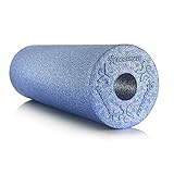 BODYMATE Faszienrolle Standard Mittel-Hart mit Gratis E-Book - Cool-Grey-Blue 45x15