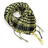 SYT-MD Schal, Kopfschal Schals Frauen Männer Winter gestrickt weiche warme Winddichte Maske Wandern Schal Bandanas (Color : GELB, Size : 100x100cm)