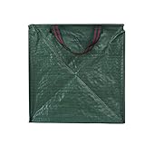QOTSTEOS 2pcs Gartenabfallsack, extra robust wasserdicht & reißfest, Selbststehend und Faltbar Laubsäcke, Perfekter Behälter für Laub, Müll, Grünabfall, Grüngut & Komp