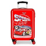 Disney Cars Speed Trails Kabinenkoffer Rot 38x55x20 cms Hartschalen ABS Kombinationsschloss 34L 2,6Kgs 4 Doppelräder Handgepäck