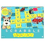 Mattel Games Y9670 - Scrabble Junior Wörterspiel und Kinderspiel, Kinderspiele Brettspiele geeignet für 2 - 4 Kinder ab 6 Jahren, Design k