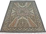 Gombud Design Teppich, Taupe, 186 X 280 cm, Bereich Teppich, Traditionelles Persisches Design, Handgeknüpft, Wolle, Blumenmuster, M