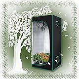 ZXD Grow Tent, Growbox Garten 600D Reflektierendes Mylar Pflanzenzelt, Wasserabweisend Lichtdicht Wachsender Würfel Bodenschale Indoor-Pflanzenanbau (Size : 120x60x150cm/48 x24 x60)