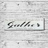 by Unbranded Holzschild, Esszimmerschild, Herbstschild, Herbstdeko, Esszimmer-Wanddekoration, Bauernhaus-Wanddekoration, Badezimmerschilder, niedliche Badezimmer-Wanddekoration, halbe Bad-S