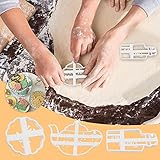 Ausstechformen Weihnachten Ausstecher Set 3 Stück Backen Zubehör,Ausstechformen-Formen mit Guten Wünschen zum Backen von Keksausstechern Cookie-Form-Form (3PC)