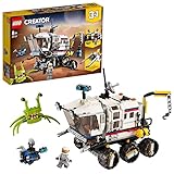 Lego 31107 Creator 3in1 Planeten Erkundungs-Rover, Raumschiff mit Roboter, Astronauten und Alien Figur, Weltraum-Spielzeug