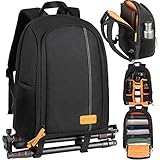 TARION Kamerarucksack Spiegelreflex Fotorucksack Wasserdicht | Leicht und Kompakt | Klein DSLR Rucksack mit 15“ Laptopfach und Regenhaub