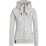 Newbestyle Jacke Damen Sweatjacke Hoodie Sweatshirt Oberteile Damen Pullover Kapuzenpullover Pulli mit R