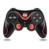 Wireless Gaming Controller Bluetooth Smartphone Gamepad Joypad Analoger Joystick Plug and Play Kompatibel mit iOS/Android/PC/Laptop(Windows XP/7/8/10)/Smart-TV/TV-Box/Tab