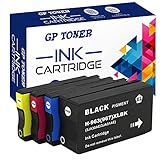 GP Toner 963XL Druckerpatronen Ersatz für HP 963 XL OfficeJet Pro 9010 9012 9014 9015 9016 9019 9020 9022 9023 9025 (4-Pack) Schwarz Cyan Magenta Gelb