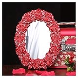 YUXIwang Spiegel Badezimmer Spiegel Schreibtisch einseitig HD ABS Wohnheim Zimmer Reise tragbar Prinzessin Spiegel Hochzeit Zubehö