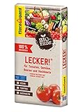 Floragard Bio-Erde Lecker 40 Liter - Gemüseerde für Hochbeete, Tomaten, Chili, Beeren, Gurken, Kräuter - torffrei und veg