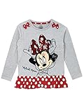 Disney Minni Maus Mädchen Minnie Mouse Langarmshirt 104