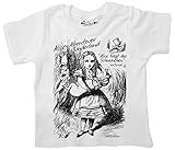 Dirty Fingers, Alice's Abenteuer im Wunderland, das Schweinchen, T-Shirt, 24-36m, Weiß